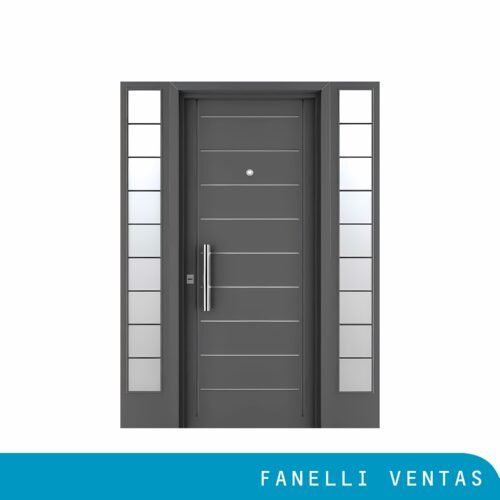 Puerta Doble Chapa Inyectada Modelo 1500 2 postigos laterales