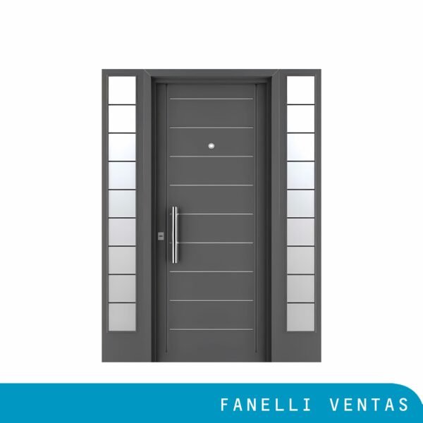 Puerta Doble Chapa Inyectada Modelo 1500 2 postigos laterales