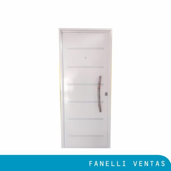 Puerta Doble Chapa Inyectada Modelo 610 C/barral Curvo